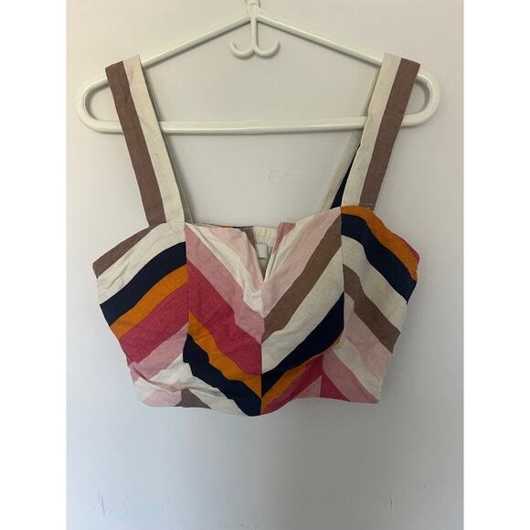 Do + Be Tops - Do + Be Linen Crop Top